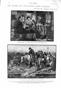 Original Old Antique Print 1900 Poet Painter Faed Prince Ranjitsinhji Cricket