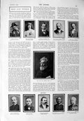 Original Old Antique Print 1900 Kennedy Wilson Oliver Faed Evans Adye Zeppelin