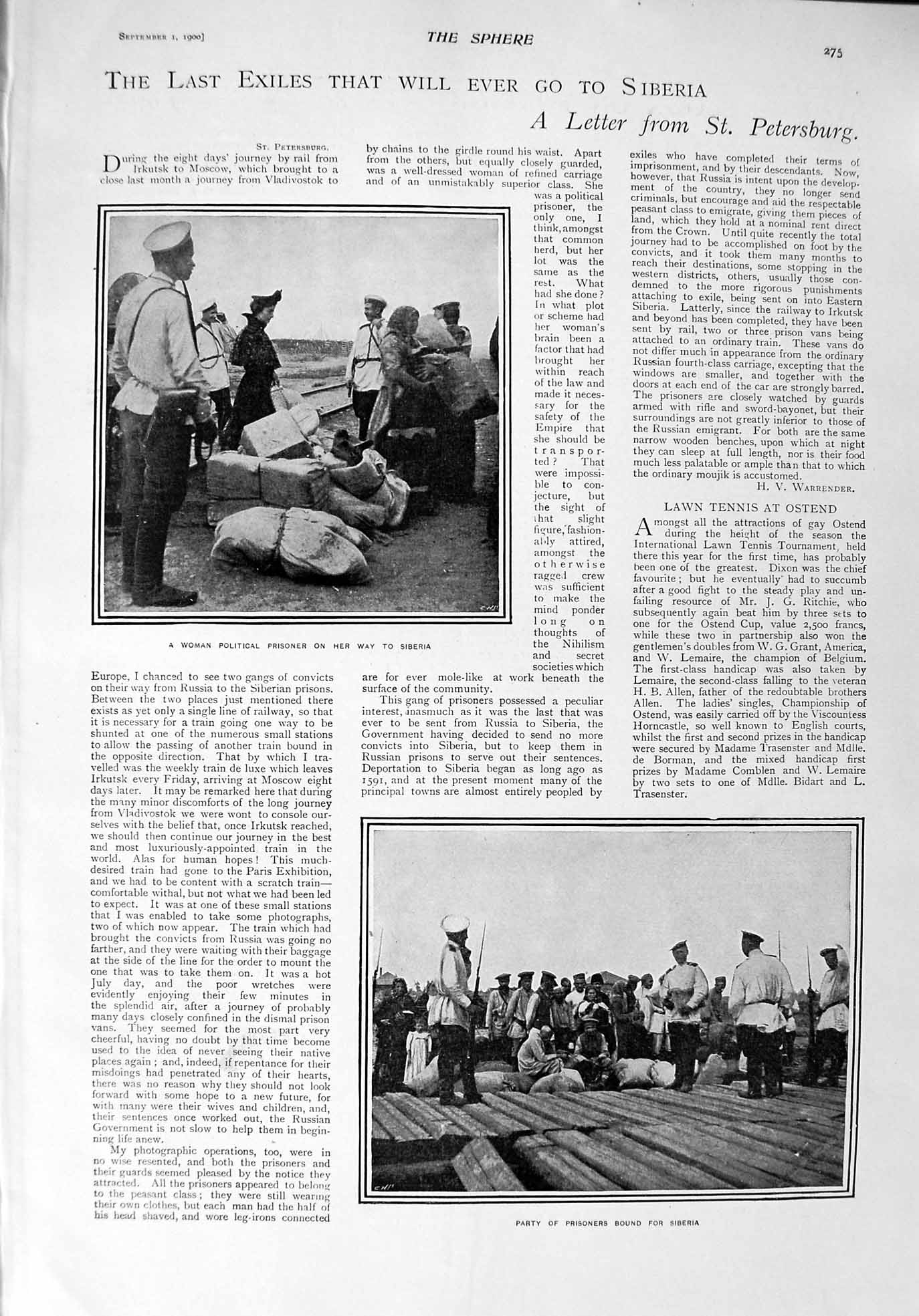 Old Antique Print 1900 Prisoners Siberia Ladies Fashion Voile Directoire 20th