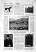 Old Antique Print 1900 James Rye Grasmere Jiffy Horse Ladysmith Ballater 20th