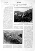 Original Old Antique Print 1900 Lord Salisbury Schlucht Australia Rhone Theatre