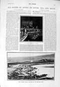 Old Antique Print 1900 Whales Shetland Regatta Thames Sidwick Laing Lawes 20th