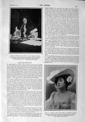 Old Antique Print 1900 Neilson Gwynn Theatre Hanbury Ladies Fashion Dress 20th