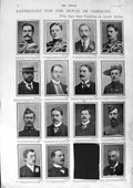 Original Old Antique Print Damaged 1900 Talbot Milton War Stanley Balfour 20th