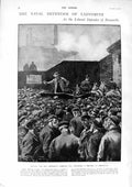 Original Old Antique Print 1900 Captain Lambton Newcastle Commons Scott Mowbray