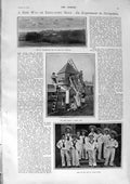 Original Old Antique Print 1900 Abbotsholme Boys Pigeon Loft John Ruskin House