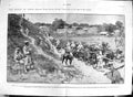 Original Old Antique Print 1900 Pekin Japan Siers Tung-Chau Horses Waggons