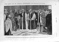 Original Old Antique Print 1900 C.I.V.'S St. Paul'S Cathedral Aurania War Ship
