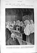 Old Antique Print 1900 Lord Alverstone Law Courts Rainy Orr Taylor Mair 20th