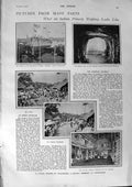 Old Antique Print 1900 Ship Amazone Jungfrau Railway Trivandrum Macaulay 20th