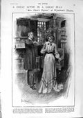 Original Old Antique Print 1900 Henry Jones Theatre Dane Charity Ball Melbourne