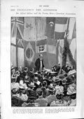 Old Antique Print 1900 Alfred Milner Africa Mafeking School Post Office 20th