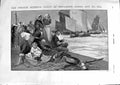 Original Old Antique Print 1900 France Herring Fishing Boulogne Romance Madrid