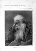 Original Old Antique Print 1900 Man Photography Illingworth Black Siers War