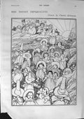 Old Antique Print 1900 Infant Imperialists Drawing Children Robinson Art 20th