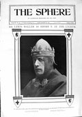Old Antique Print 1900 Portrait Lewis Waller Henry V Lyceum Theatre Actor 20th