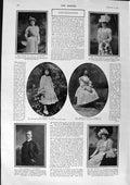 Old Antique Print 1900 Theatre Bowman Hughes Florence Stuart Rome Juturna 20th
