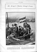 Old Antique Print 1900 Kruger France Marseilles Gelderland Hotel Scribe 20th