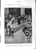 Original Old Antique Print 1901 Hobby Horse Tournament Holborn Garrick Theatre