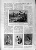 Old Antique Print 1901 German Ship Gneisenau Montenegro Dury Lane Theatre 20th