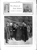 Old Antique Print 1901 Lord Roberts Southampton Train Ship Canada Dawkins 20th