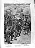 Original Old Antique Print 1901 Shakspere War Play Lyceum Theate Love Chariot