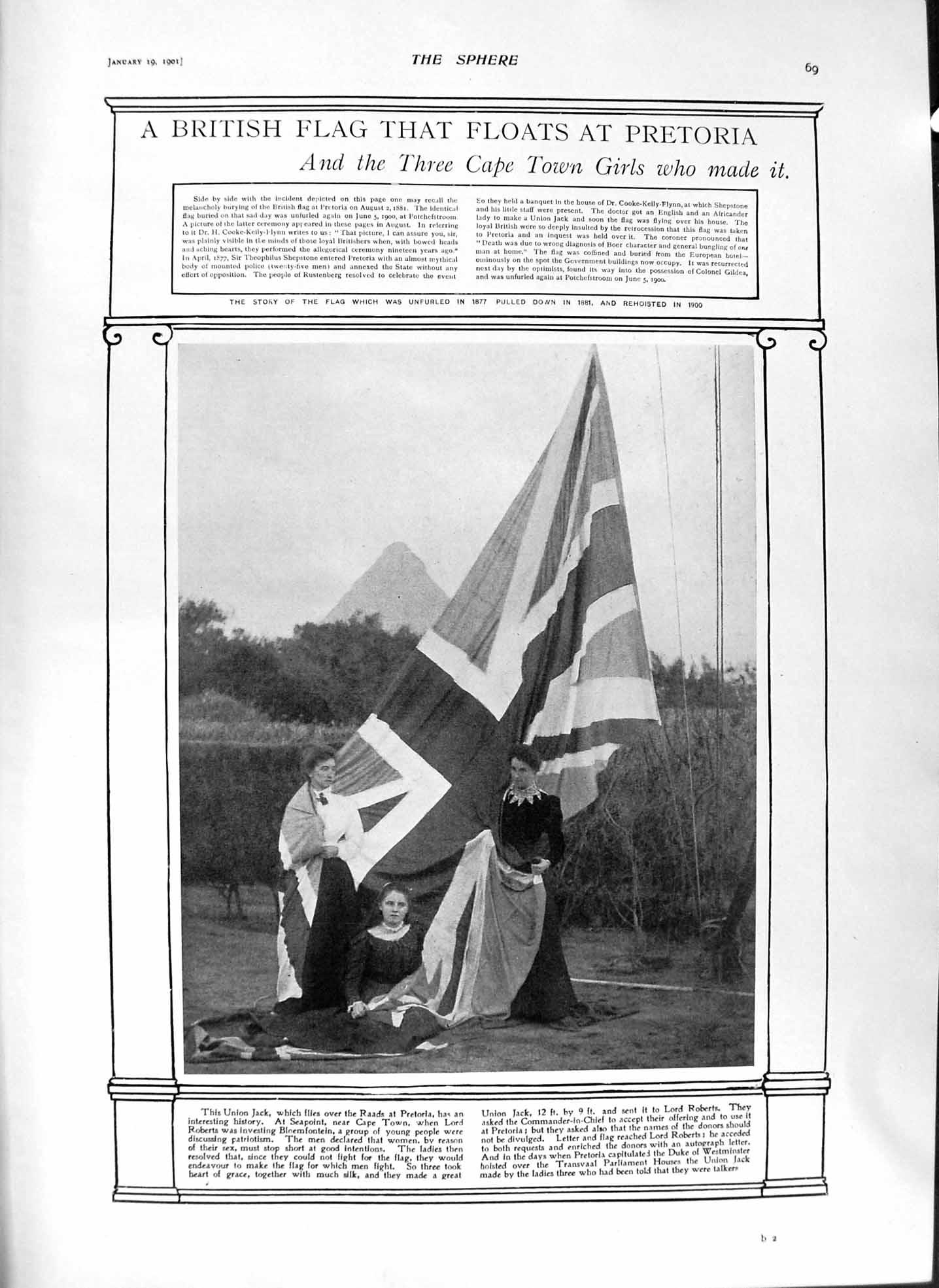 Original Old Antique Print 1901 Union Jack Raads Pretoria Crown Prussia Kaiser