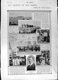 Old Antique Print 1901 Pacific Mildura Ship Ranfurly Makea Byron Statue 20th