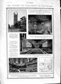 Old Antique Print 1901 Parliament Westminster House Lords Albert Chapel 20th