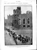 Old Antique Print 1901 Queen Victoria Funeral Castle Faber Myers Lambert 20th