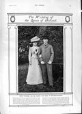 Old Antique Print 1901 Queen Wilhelmina Duke Henry King Edward Autograph 20th