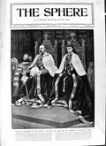 Original Old Antique Print 1901 Parliament King Edward Queen Throne House Lords