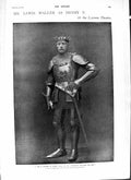 Old Antique Print 1901 Lewis Waller Lyceum Theatre Kasr El-Nil Barracks 20th
