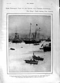 Old Antique Print 1901 King Edward Ship Victoria Albert Empress Frederick 20th
