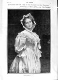 Original Old Antique Print 1901 Beautiful Girl Portrait Fisher Docks Avonmouth
