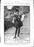 Original Old Antique Print 1901 Tree Malvolio Theatre Twelfth Lina Duff Gordon