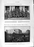 Old Antique Print 1901 Funeral Verdi Milan Officers Somalis Walter Defoe 20th