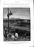 Old Antique Print 1901 War Boers Cutting Telegraph Wires De Wet Vryheid 20th