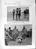 Original Old Antique Print 1901 War Africa Battle Witklogordons Dog Gibraltar