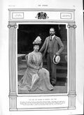 Old Antique Print 1901 Duke Duchess Cornwall York Clarence Victoria Maud 20th