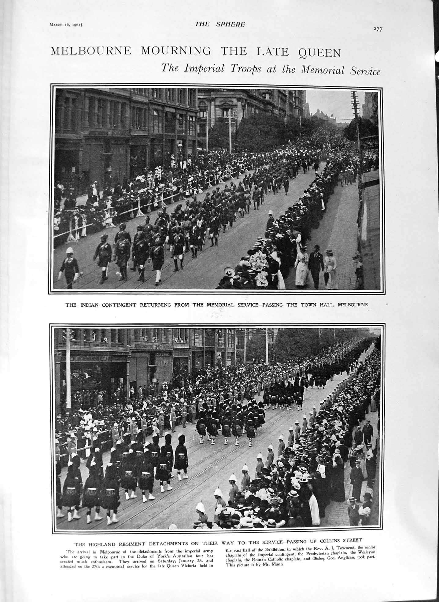 Old Antique Print 1901 Highland Regiment Australia War Carlisle Sherwin 20th