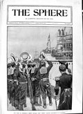 Original Old Antique Print 1901 Duke Cornwall Voyage War Ship Ophir Portsmouth