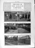 Original Old Antique Print 1901 Ashanti King Gordon Highlanders Bechim Glasgow