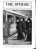 Original Old Antique Print 1901 Queen Alexandra Victoria Train Station Charles