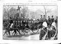 Original Old Antique Print 1901 Lord Roberts Statue Duke Wellington Piccadilly