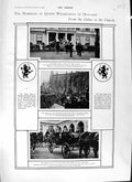 Old Antique Print 1901 Wedding Queen Wilhelmina Holland Duke Henry Groote 20th
