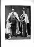 Original Old Antique Print 1901 King Edward Queen Alexandra Parliament Robes