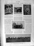 Old Antique Print 1901 Maundy Dish Hampstead Heath De Wet Formidable Ship 20th
