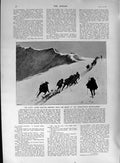 Old Antique Print 1901 Brunnarius Poncin Lamy Savoy Alpine Mountaineers 20th