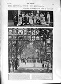Old Antique Print 1901 Ceylon Duke Cornwall Colombo Luxemburg Edinburgh 20th